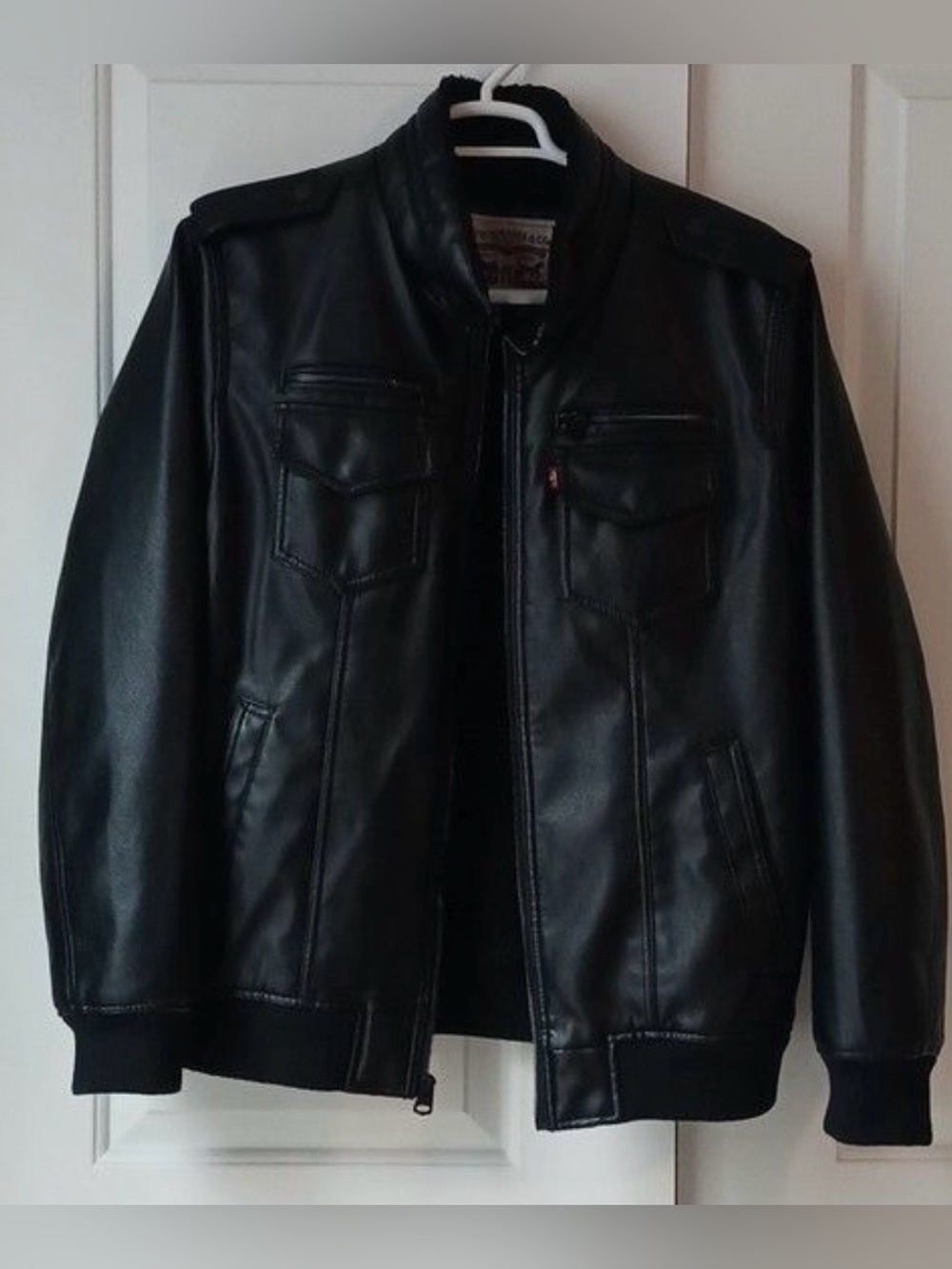 Levi's Bomber Aviator Sherpa Lined Faux Leather 
Men’s Jacket